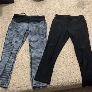 Nike and Reebok capri leggings